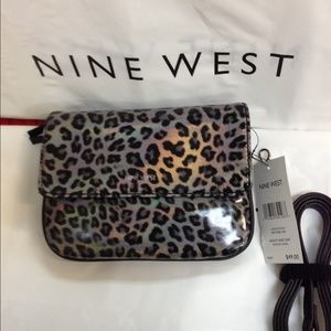 NINE WEST crossbody animal print PURSE